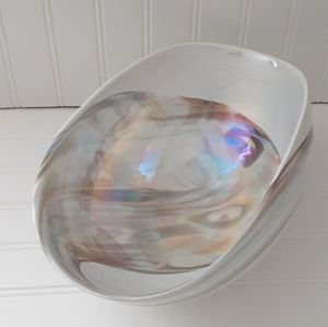 Crate & Barrel Fossili Murano Glass Bowl